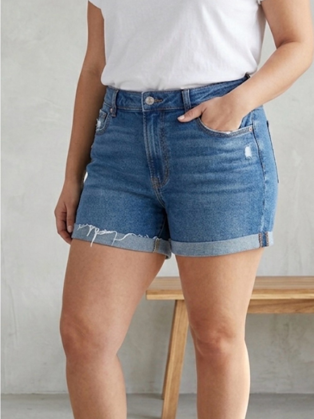 American Eagle Outfitters Mom Jean Shorts